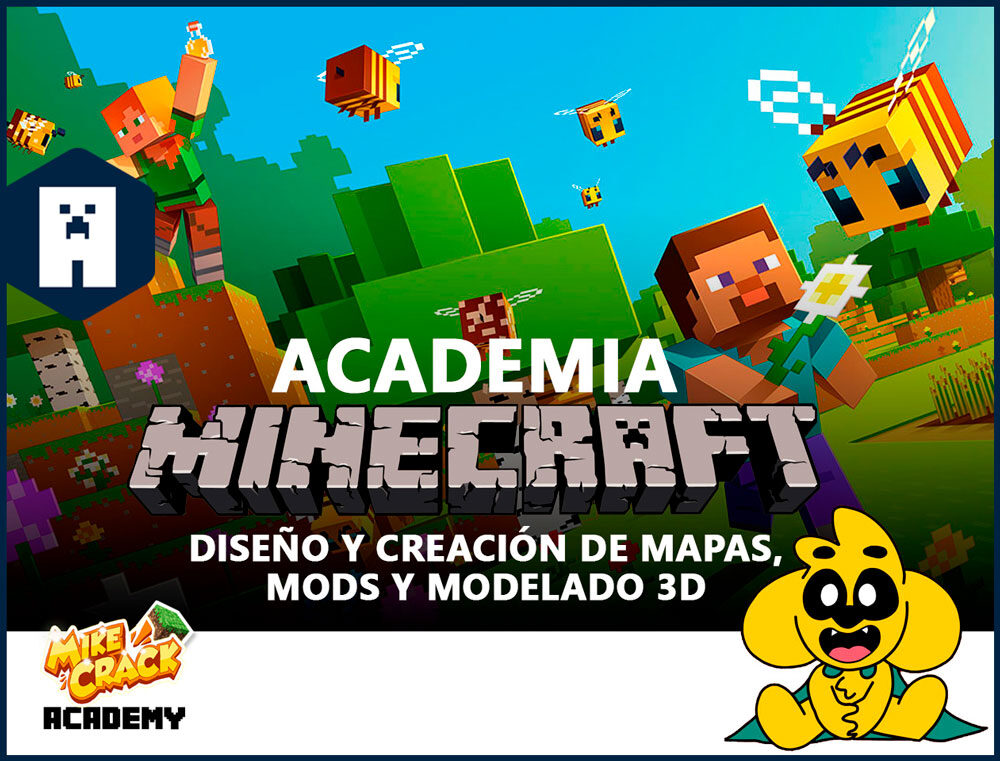 Extraescolar - Mikecrack Academy - Minecraft: Diseño de mapas, mods y modelado 3D