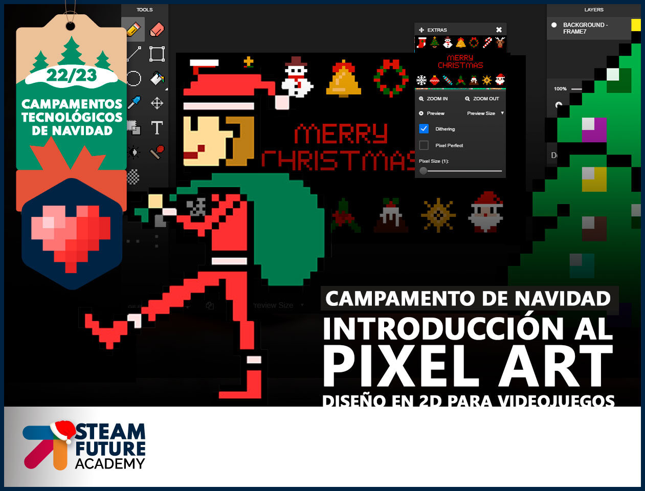 Steam Future Academy - Campamento de Navidad - Introducción al Pixel Art