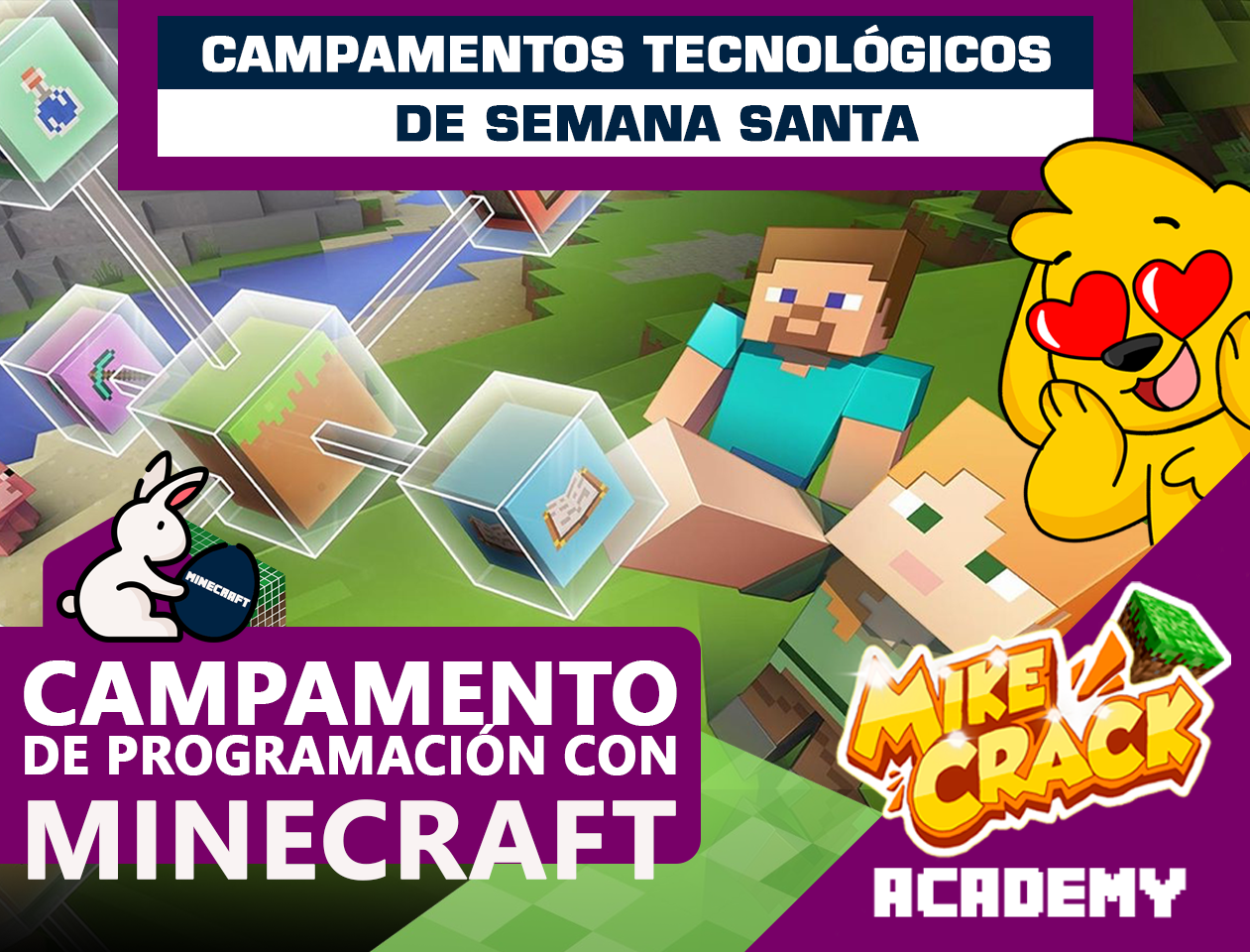 Campamento de Programación con Minecraft - Semana Santa 2024 - Mikecrack Academy